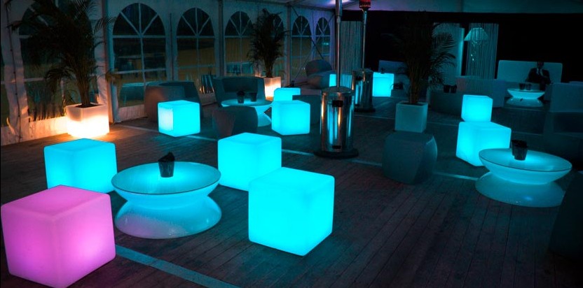 led cube seat