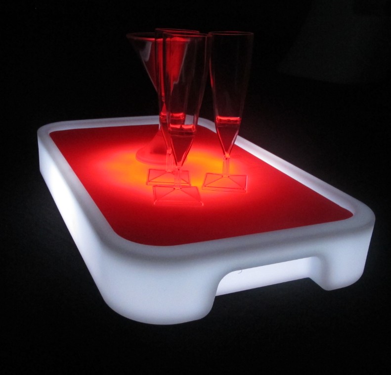 led serving tray