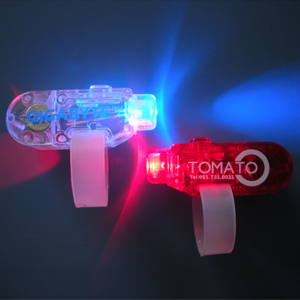 ABS Silicone Led Flashing Finger Ring For Gift Party Holiday Use