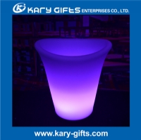 Modern party decor light up ice bucket club illuminated wine ice bucket