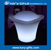 Rechargeable waterproof color changing glowing led flower planter KFP-4232