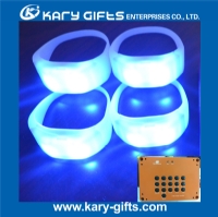 2.4G Remote Controlled LED Bracelets Event Light Wristbands