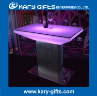 waterproof RGB color stainless steel led bar table KFT-8856