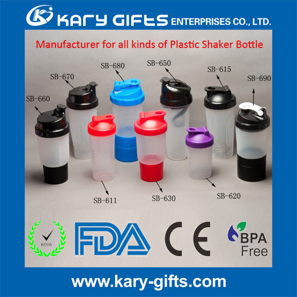 plastic logo printing shaker cups