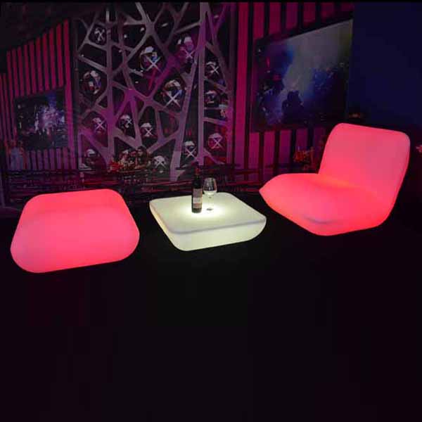 Plastic-Glow-Led-Square-Stool