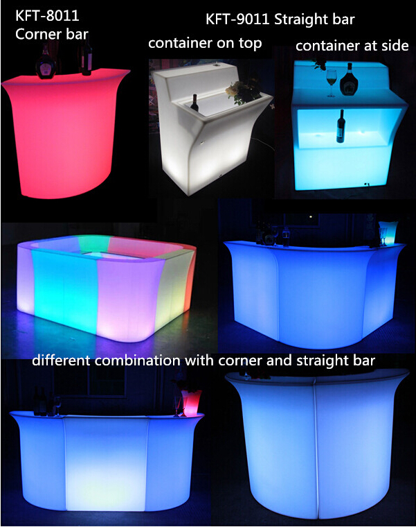 Rechargeable-Pub-Corner-Led-Plastic-Bar-Counter