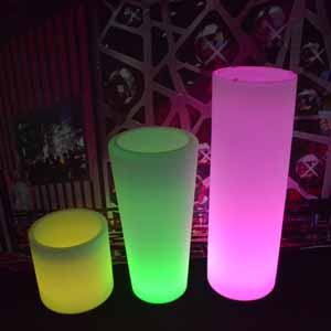 LED flower plant pot