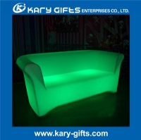 Wireless DMX Led Sofa / Wireless DMX Led Light Plastic Sofa Set