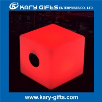 Muti Colors Bluetooth LED Speaker Plastic Bluetooth Cube Speaker KC-3004D