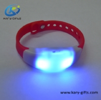 Timer Controlled Silicone Bracelet Flashing Time Management Led Wristbands