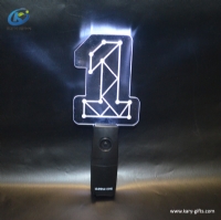 Customized Party Concert Glitter Led Light Stick Colorful Flashing LED Acrylic Stick