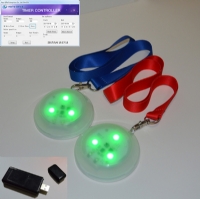 LED Glowing Flashing Necklace Time Management Pendant Light Led Necklace