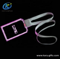 Customized Event Multicolor Led Lights Lanyard Led Light Flashing Necklace 