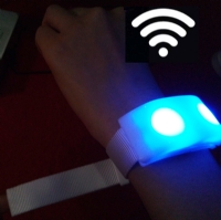 Custom Logo Concert Flashing Xyloband DMX Programmable Led Bracelet Wristband