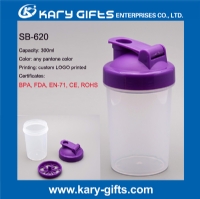 BPA Free plastic water cup custom protein shaker bottle SB-620
