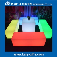 Event Use Remote Controlled 16 colors Waterproof LED Bench Chair KC-1240