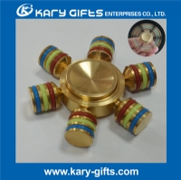 Hand Colorful Metal Zinc Alloy Hand Spinner Metal Hand Fidget Spinner Copper ​KN-703