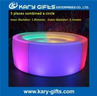 RGB Color Ountdoor Indoor Round Bar Counter