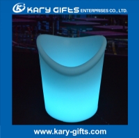 Rechargeable PE plastic brand promotion LED Ice Bucket KFP-3134