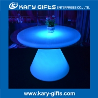 Rechargeable Waterproof Fireproof Round Led Bar Table KFT-1072