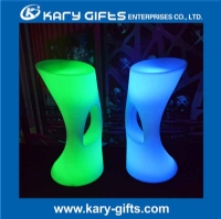 Remote control party club wedding lady illuminated led bar stool