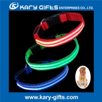 Rechargeable Flashing Light Up Fiber Led Dog Collar