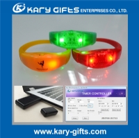 Timer Controlled Silicone LED Wristband Festival/​Event/Restaurant/Game KL-0510