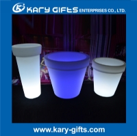 Unbreakable Large Size Plastic Flower Pot RGB Lighting Flower Pot KFP-8276