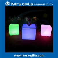 LED cube seat lighting led plastic color changing chair led cube stool