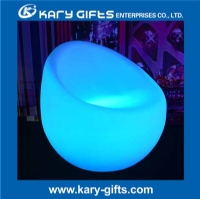 Comfortable LED light up sofa led rechargeable plastic bar sofa