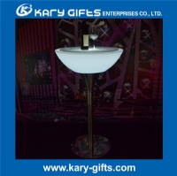 rechargeable waterproof stainless steel led club table KFT-6106